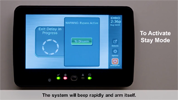 Power Series Neo Touchscreen - How to Activate Stay Mode Video Tutorial - DSC