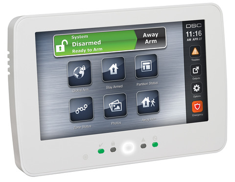 DSC 7-inch TouchScreen Alarm Keypad with Prox Support HS2TCHPRO Powerseries 